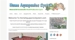 Desktop Screenshot of homeaquaponicssystem.com