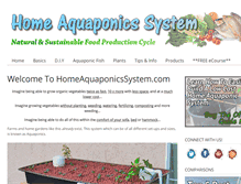 Tablet Screenshot of homeaquaponicssystem.com